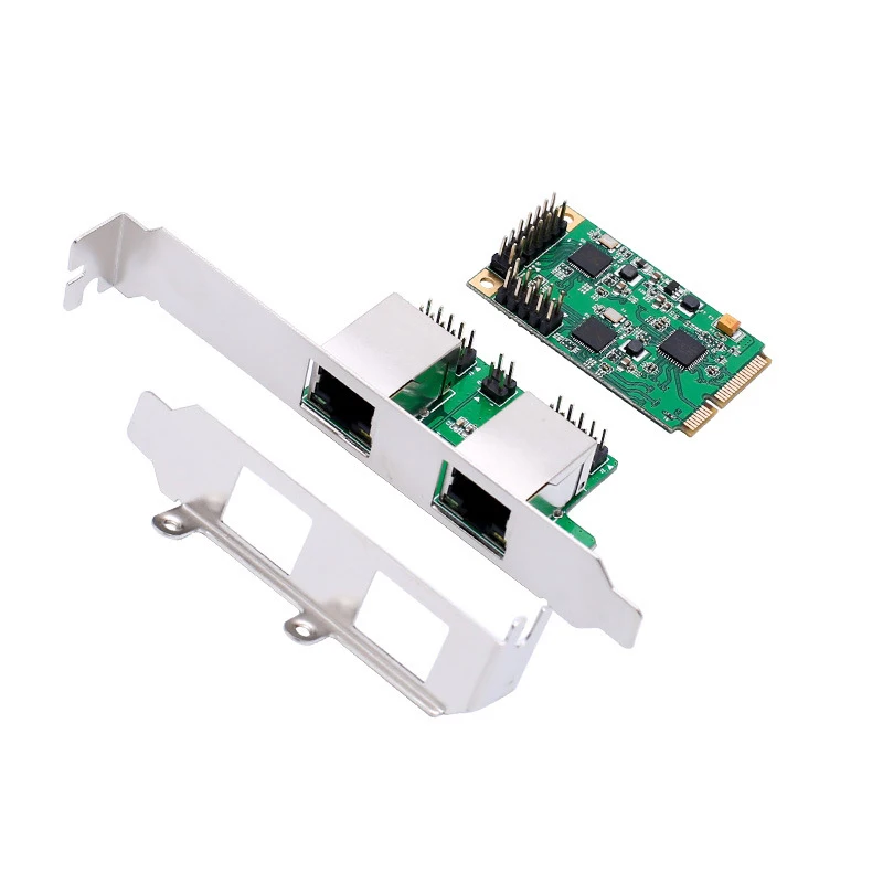 Сетевая карта mini PCIe 1 / 2 порта Gigabit Ethernet для Mini ITX PCI e к адаптеру RJ45 10/100/1000 контроллер