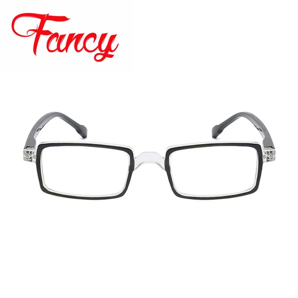 Женские и мужские очки для чтения в стиле ретро с квадратной оправой легкие 1 5 2 3
