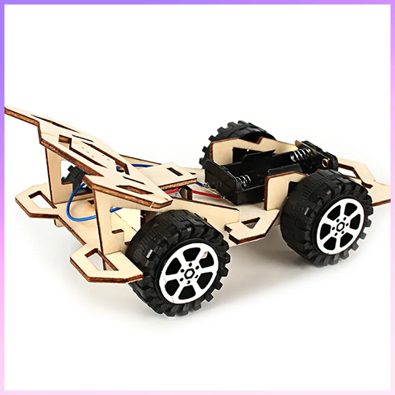Деревянные сборочные автомобильные игрушки DIY привод передач механическая