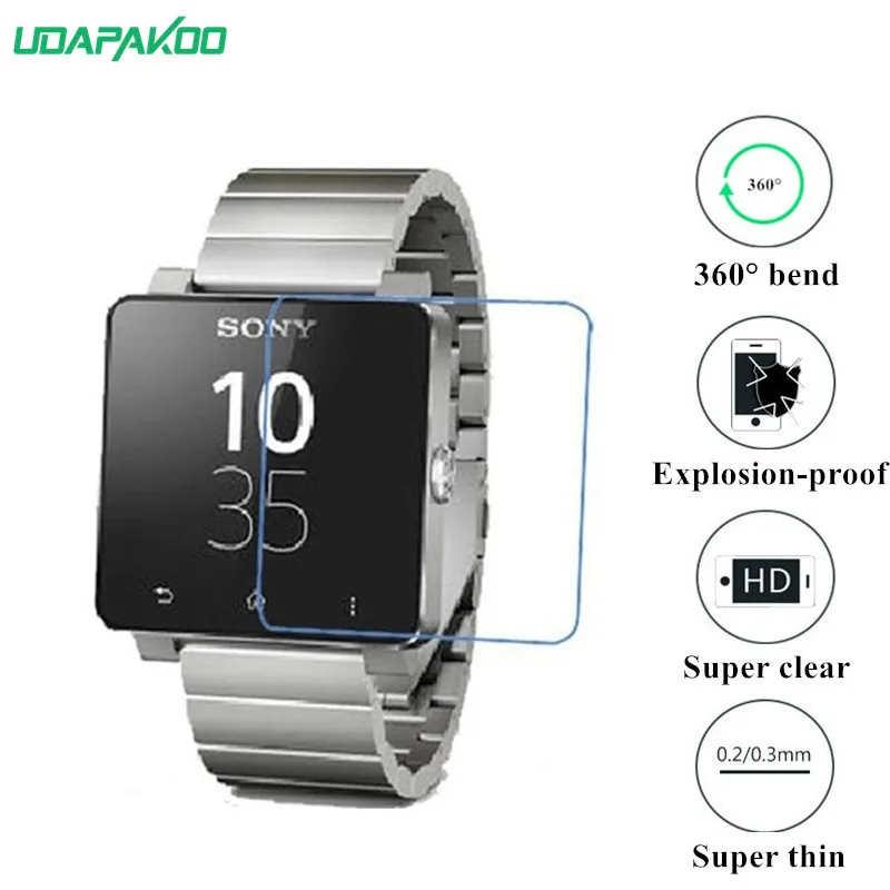 Udapakoo прозрачная защитная пленка из закаленного стекла для Sony SmartWatch 2 SW2 Nano