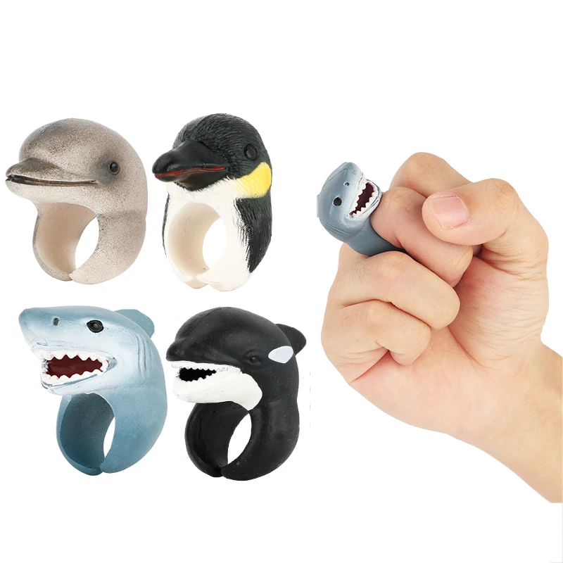 Динозавр мальчик кольцо фигурка тираннозавр Птерозавр один кусок диких животных