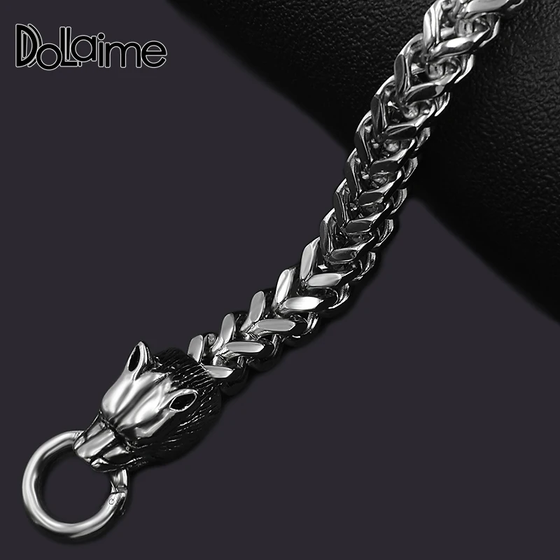 Популярный мужской браслет из нержавеющей стали серебристого цвета 22 х10 мм |