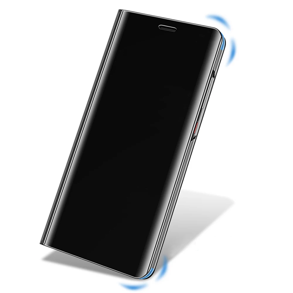 Откидной зеркальный чехол кожаный для Huawei P8 P9 Honor 8 Lite GR3 2017 P8lite P9lite телефона