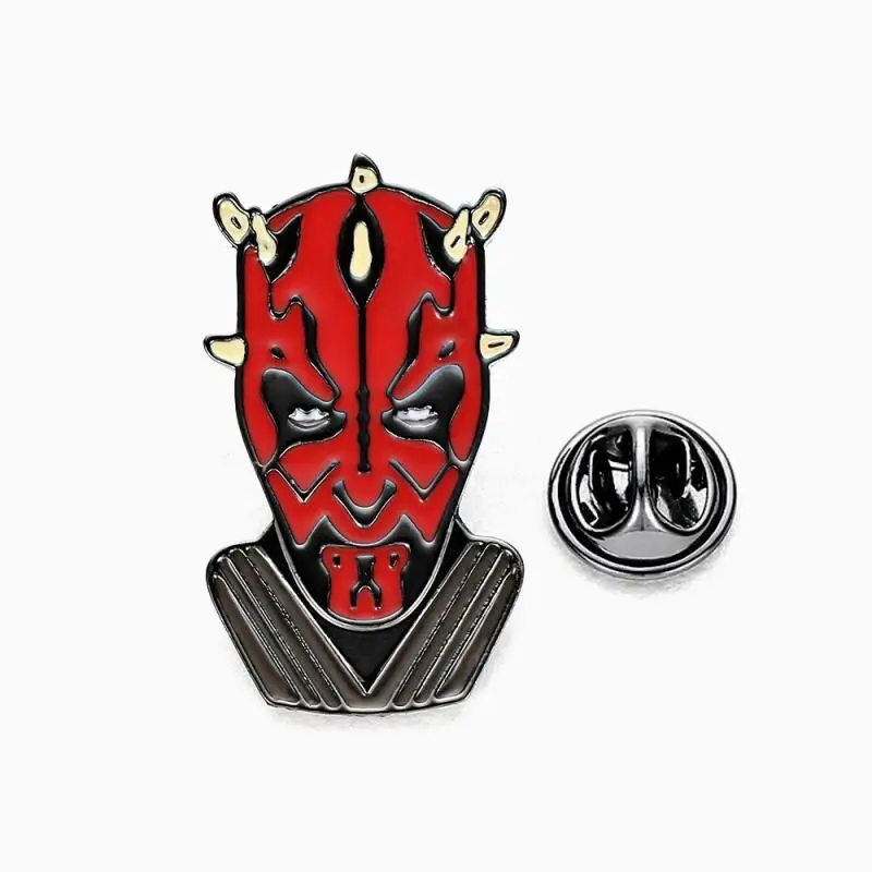 Звездные войны Kylo Ren Эмаль Булавка последний джедай фигурки брошь Хан Solo, Leia, Yoda, штурмовик, Дарт Мол, Chewbcca булавка подарок
