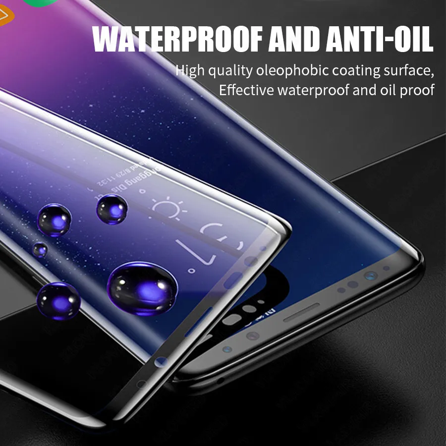 2 шт. спереди и сзади полное покрытие Цвет Экран протектор для samsung Galaxy S8 S9 плюс