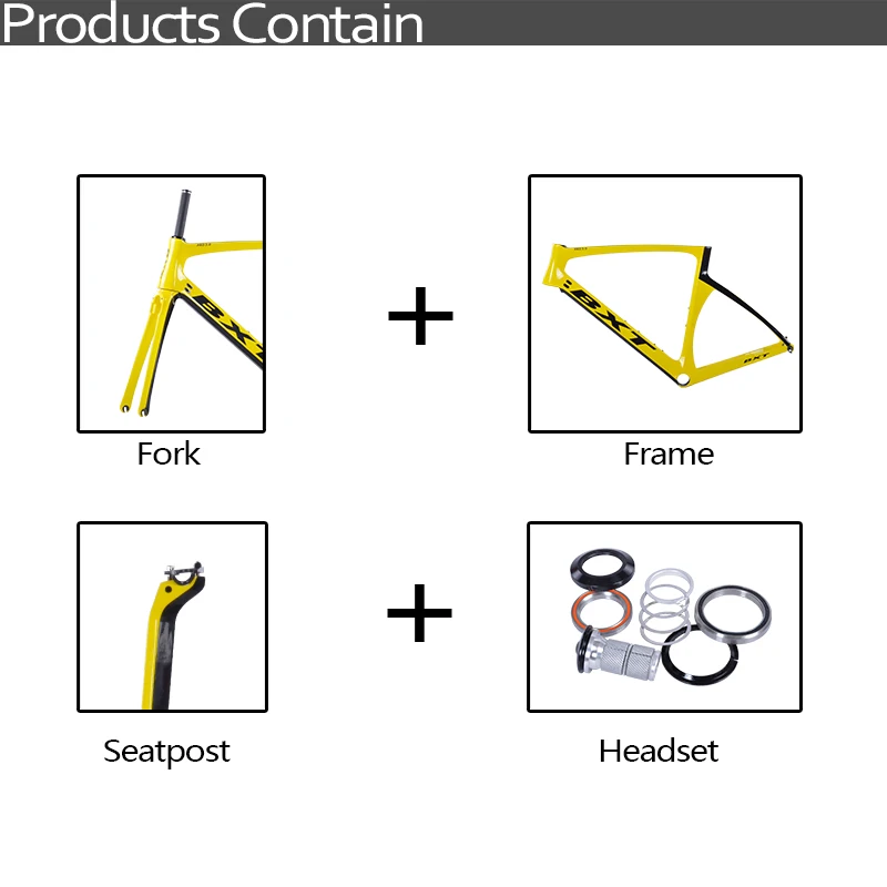 BXT Горячая продажа карбоновая T800 дорожная велосипедная Рама с вилкой +