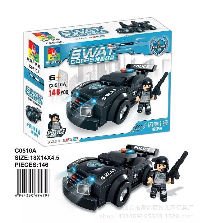 Новинка 2017 года Рождество город SWAT корпус патрульная машина Военная Униформа