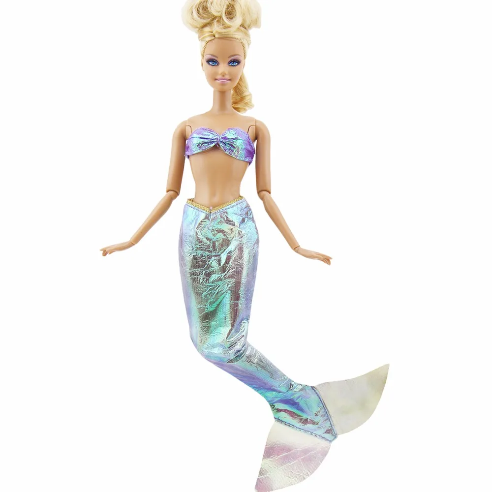 Аксессуары для кукол Сказочный наряд русалки копия Ариэль принцесса топы рыбий