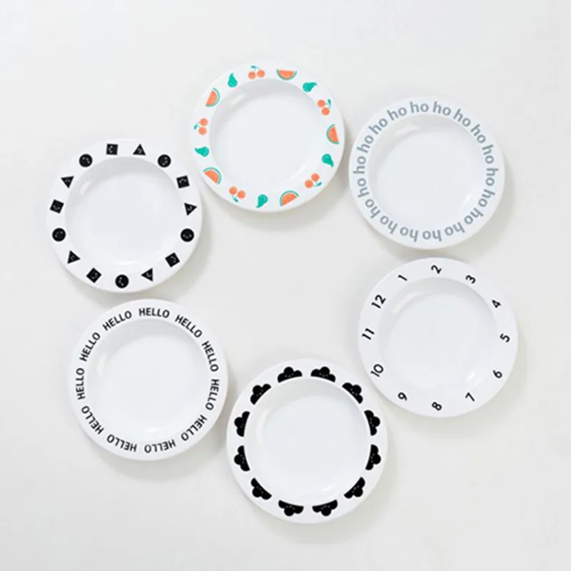 1 шт. высокое качество здоровая мода нетоксичные буквы тарелки фруктовые закуски