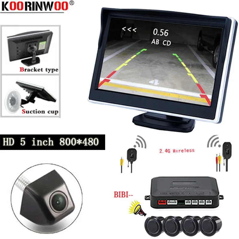 Автомобильный датчик парковки Koorinwoo беспроводной парковочный HD 4 3 &quotTFT