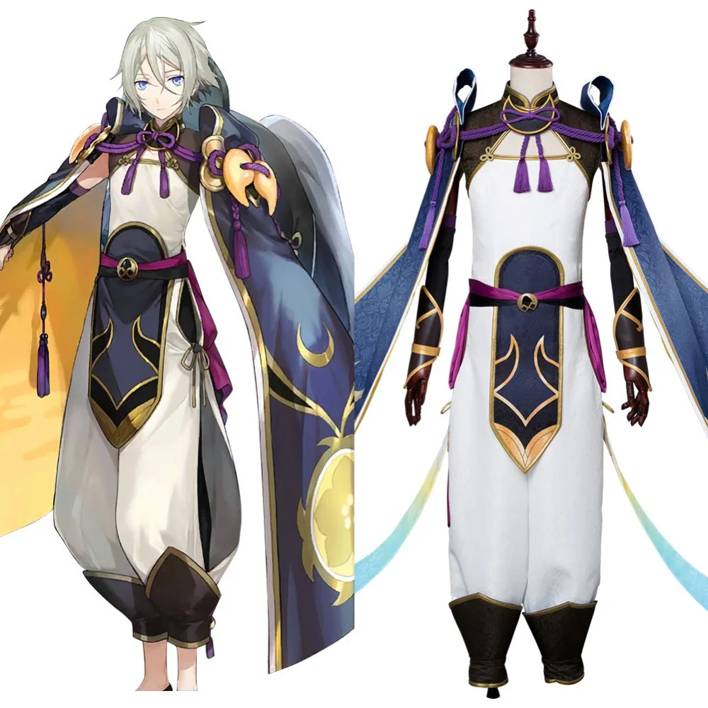 Fate Grand Order Cosplay Lang Lin Wang Косплей Костюм Полный комплект наряд красивая одежда на