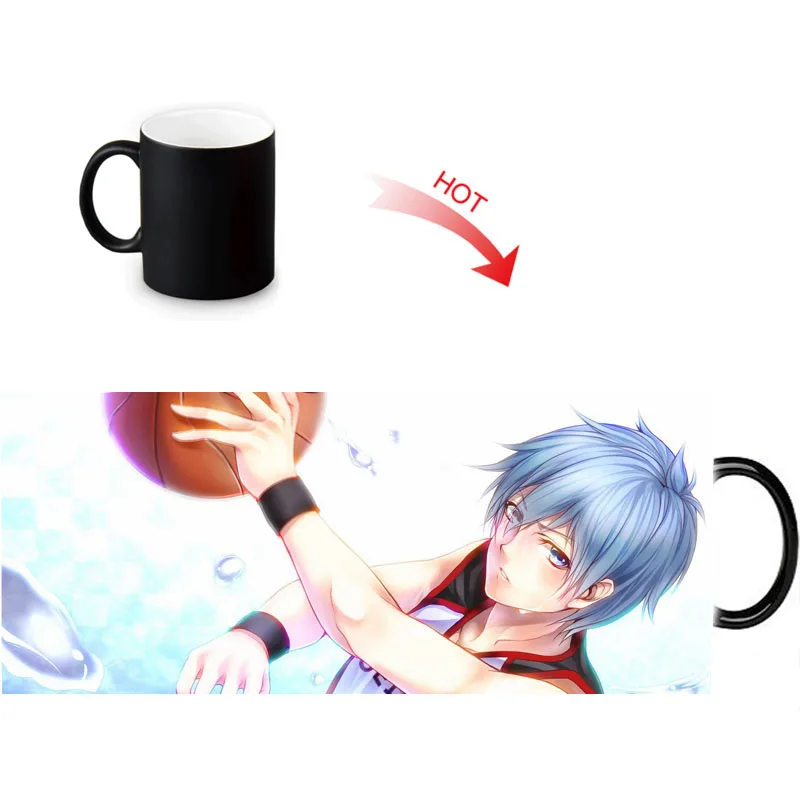 Веселые кружки Kuroko без корзины Волшебные Цвета меняющие кофейные индивидуальные