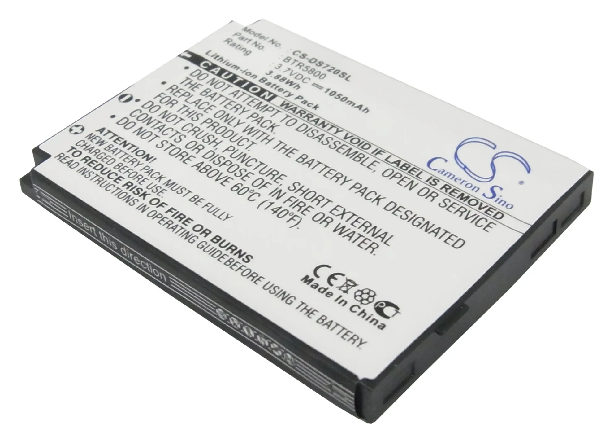 Аккумулятор Cameron Sino 1050mAh BTR5800 для HTC 5800 Libra 100 S720 UTStarcom SMT5800 Verizon XV5800|Аккумуляторы