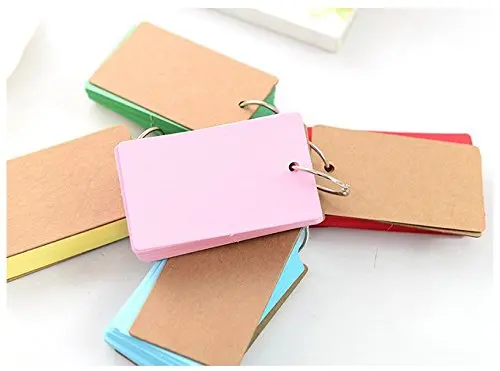 Папка с кольцом легкая флэш карта индексом 50 нерешенных пустых белых страниц 2