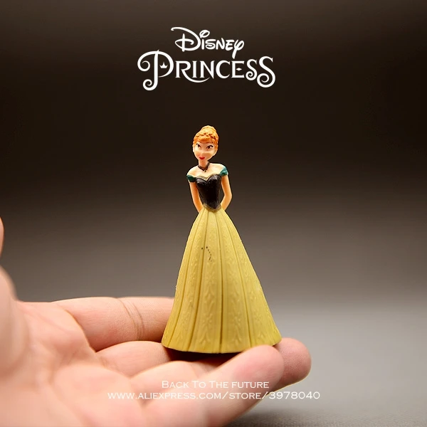 

Disney Frozen Anna princess 7cm mini doll Action Figure Posture Anime Decoration Collection Figurine Toy model for children gift