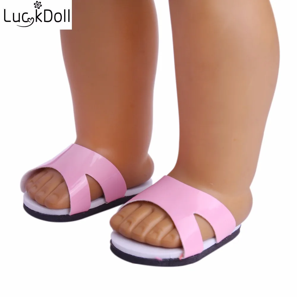 Красочная пляжная обувь Lucky DOLL 18 дюймов американская кукла 43 см аксессуары для