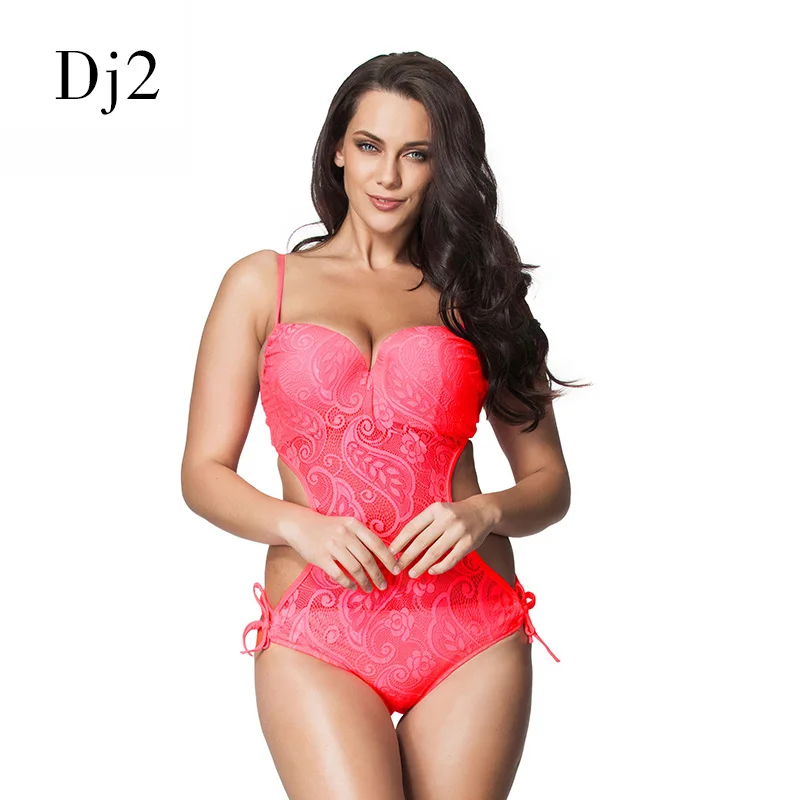 Сексуальный сетчатый купальник с вырезами Женский Цельный цветочным принтом