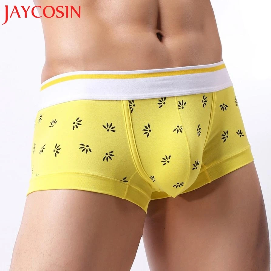JAYCOSIN новинка 2018 мужское сексуальное нижнее белье шорты боксеры с принтом трусы