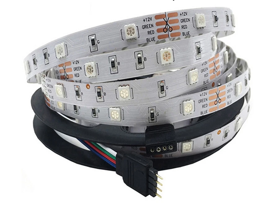 Светодиодный светильник 5050 RGBW 5 м 10 м 15 м 20 м диодный светодиодный светильник RGB полоса Водонепроницаемая DC 12 В гибкая светодиодная лента RF контроллер адаптер