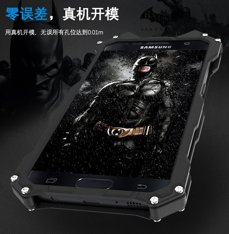 For SAMSUNG Galaxy S7 Edge Case Original Simon Thor Series IRON MAN Batman Metal Aluminum Shell Cover Luxury Duty Phone R-just |