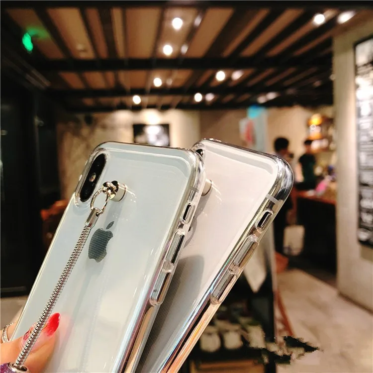 Модный Блестящий Мягкий браслет с цепочкой милый чехол для Huawei Honor8 9 10 20 Lite V10 V20 7X 8X