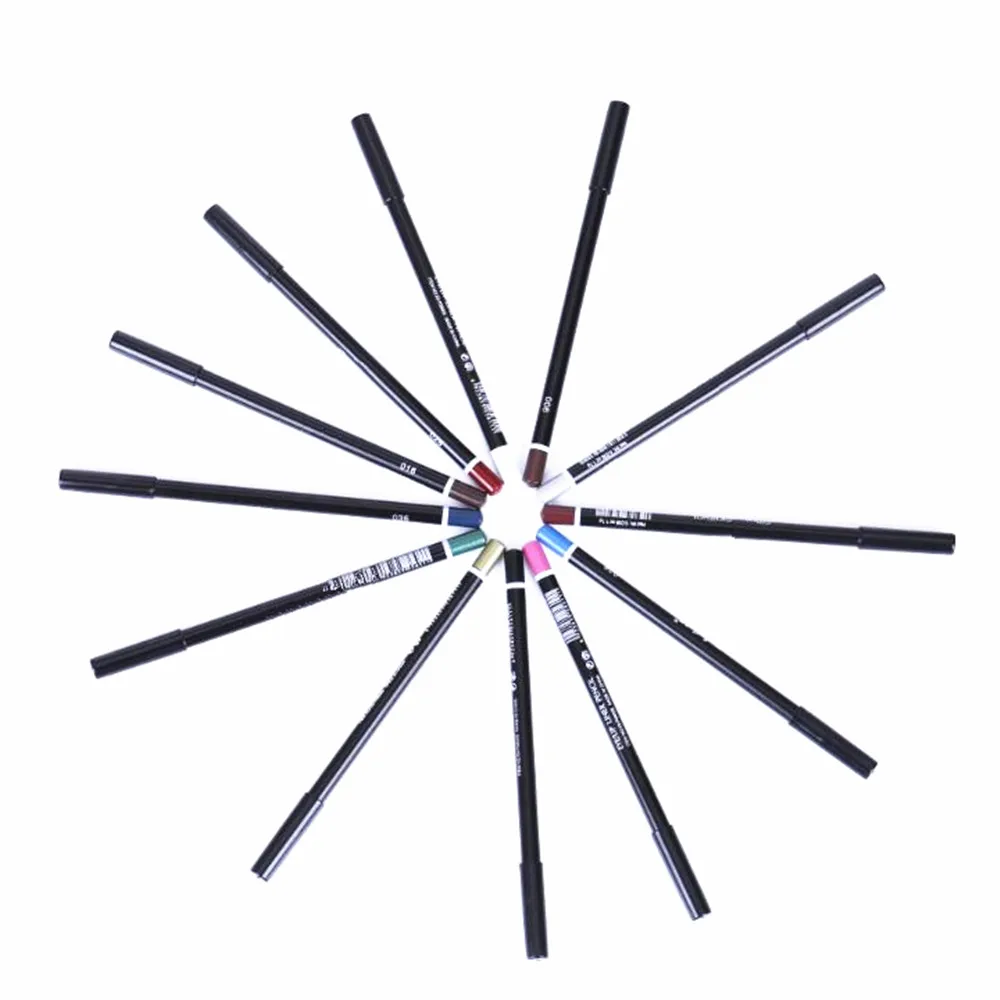 Tomtosh12 шт набор красочных Водонепроницаемый Подводка для глаз карандаш Долгое