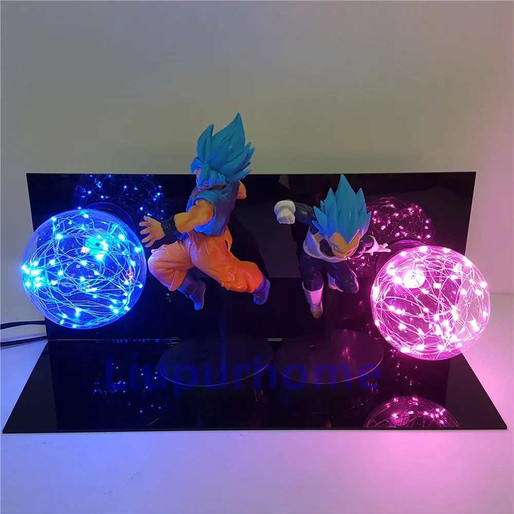 Dragon Ball Super Lampara Luminaria Goku Vegeta аниме Dragon Ball Z Goku Vegeta DBZ светодиодный ночник настольная лампа Dragon Ball лампа
