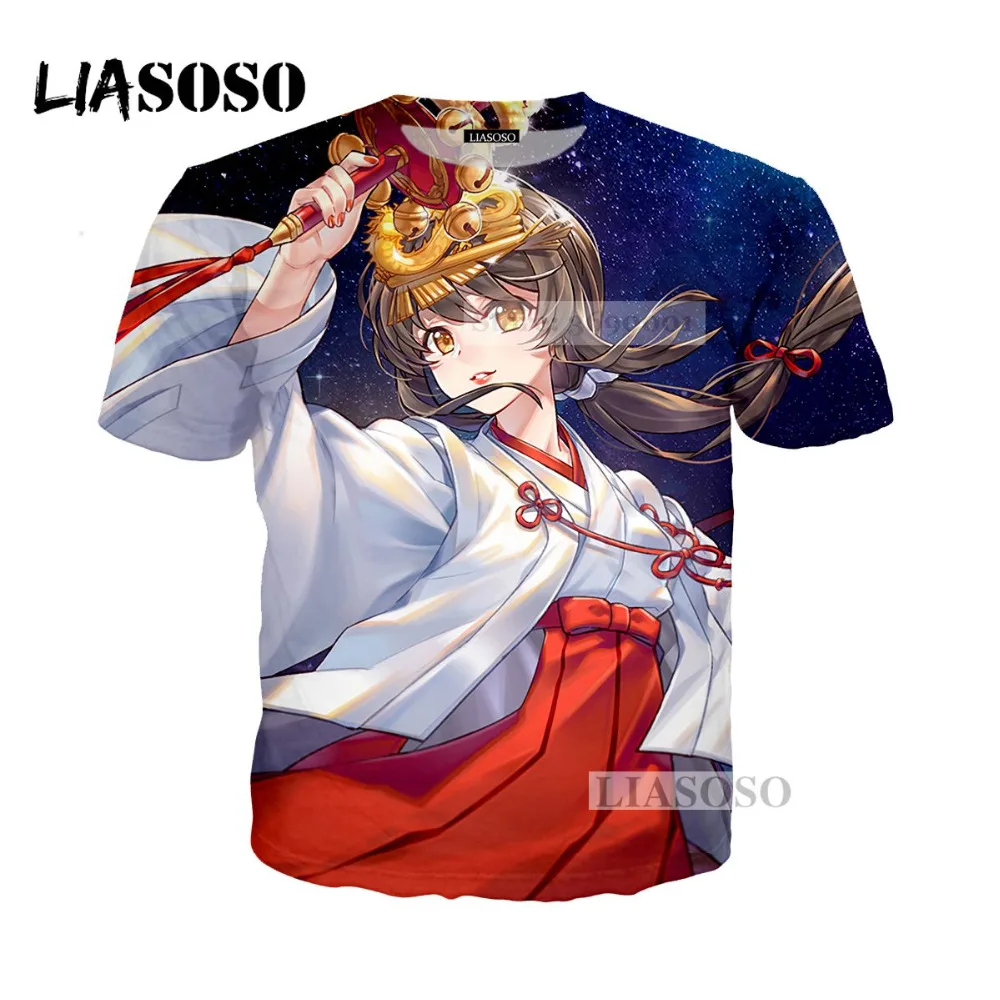 LIASOSO 2018 3D Print Women Men Anime Your Name Cosplay Tshirt Summer T-shirt Hip Hop Pullover Harajuku Short Sleeve X0318 | Мужская