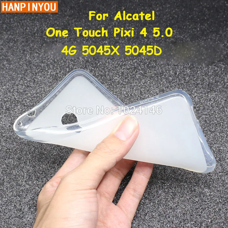 Мягкий чехол TPU Gel Comfortable Matte для Alcatel One Touch Pixi 4 5.0 4G 5045X 5045D. Защитный резиновый силиконовый чехол.