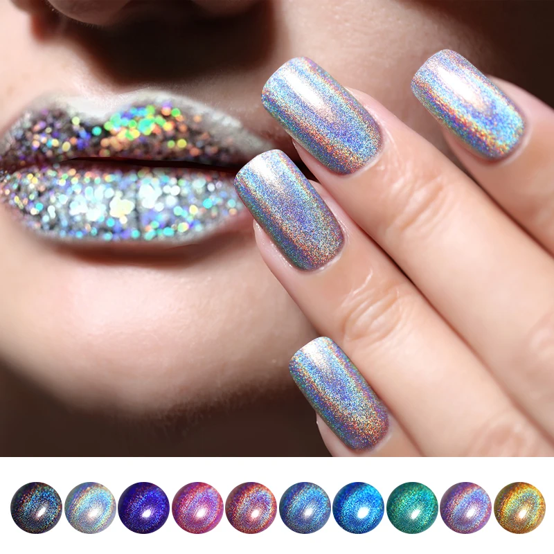 6 мл BORN PRETTY Deluxe голографический лак для ногтей с лазерным блеском супер блестящий маникюрный лак для ногтей Holo Nail Art Vernis