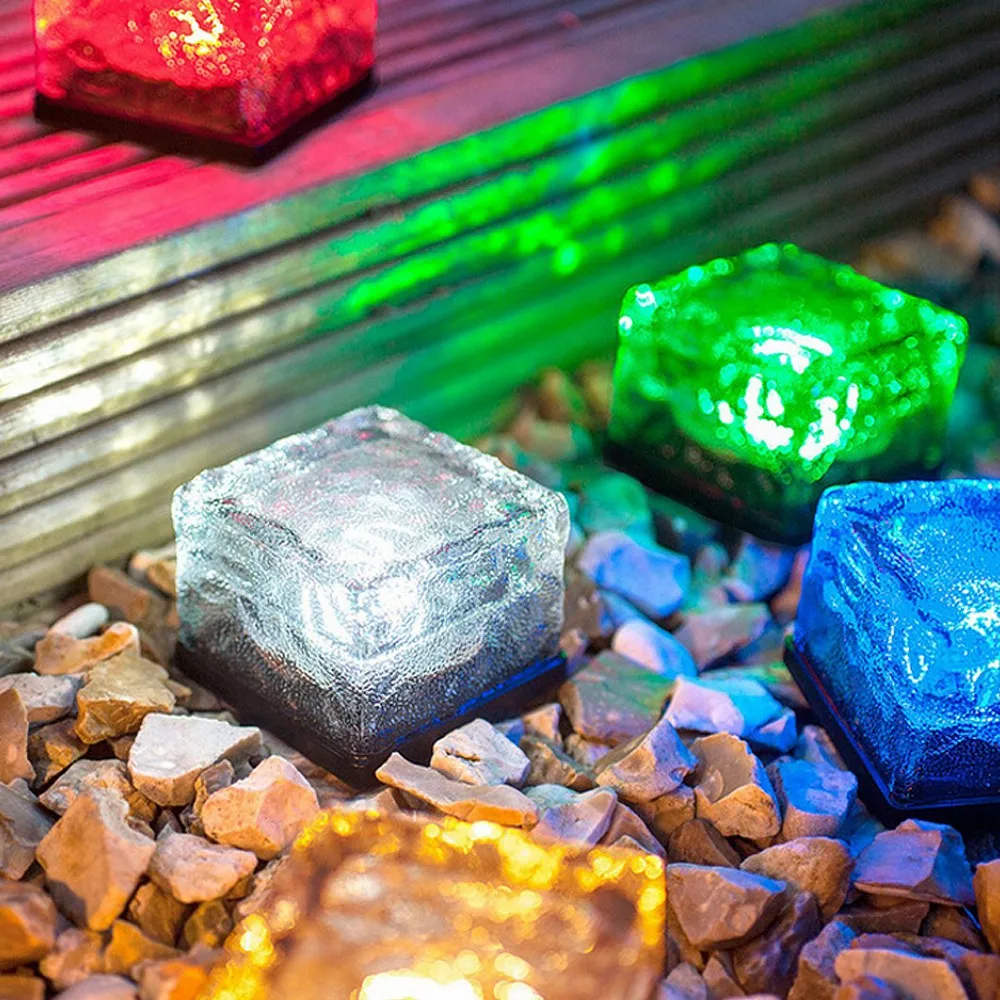 4 компл./лот водонепроницаемый светодиодный светильник на солнечной энергии с