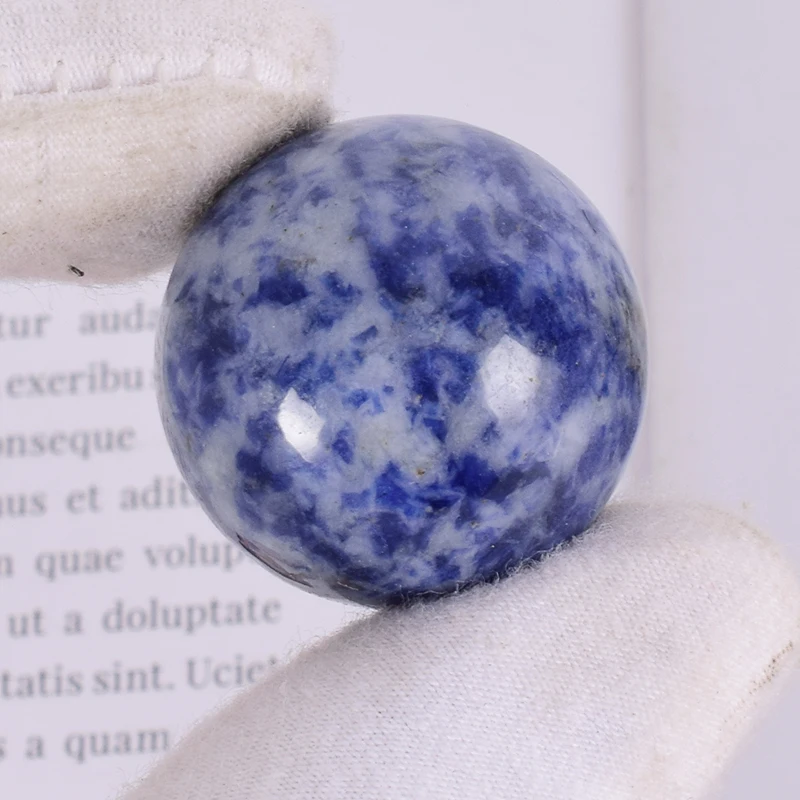 Шарики Yoni Undrill 25 мм натуральное Содалитовое яйцо кристалл минерального | Массажные инструменты -32948189465