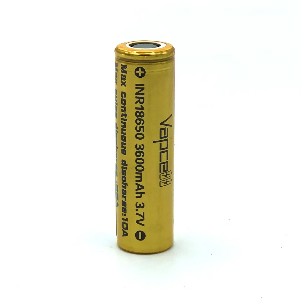 1 шт. оригинальный VAPCELL 18650 3600 мА/ч перезаряжаемая батарея высокой мощности
