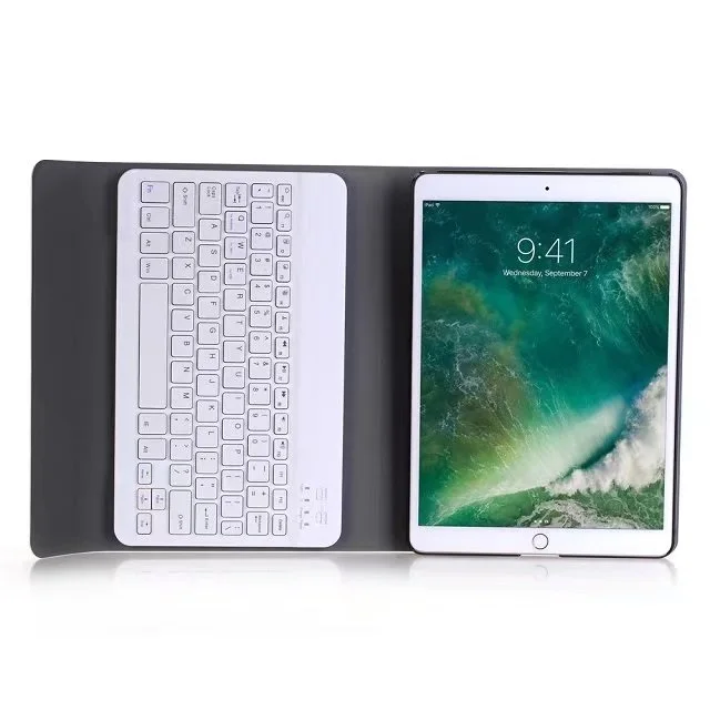 Ультра тонкий Съемный беспроводной Bluetooth Keboard PU кожаный чехол для планшета iPad Pro 10