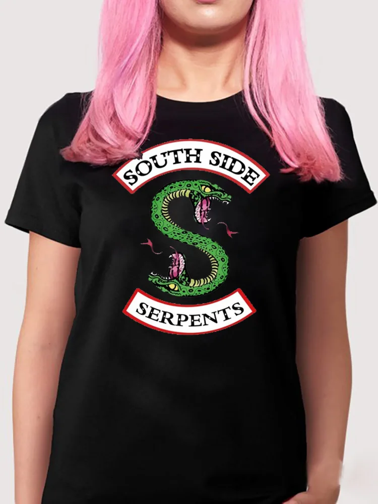 Рубашка ривердейла Archie﹑Betty﹑Veronica южная сторона Serpents рубашка черный Jughead