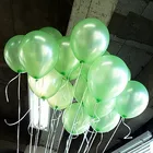 10 шт.лот 10-дюймовый светло-зеленый латексный шар, 21 цвет, Надувные круглые воздушные шары, украшения для свадьбы, дня рождения вечерние вечеринки, шары