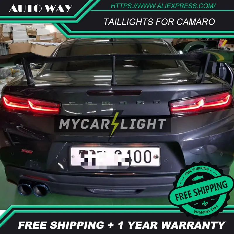 Чехол для задней фары автомобиля Chevrolet camaro 2016 2017 светодиодный фонарь DRL