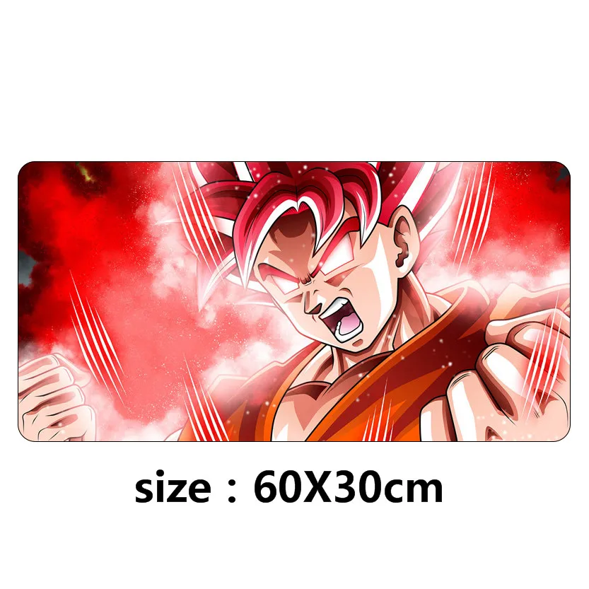 Siancs Большой 60X30 см подставка под руку Dragon Ball супер Коврик для компьютерной мыши Клавиатура настольные коврики Анимация игра компьютер коврик для мыши - Цвет: Синий