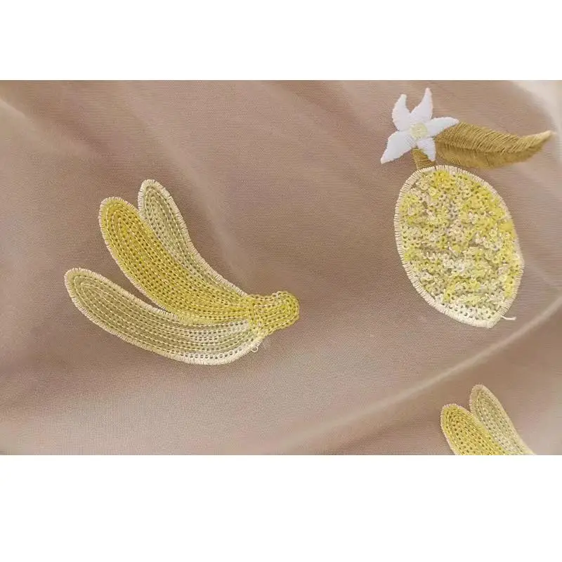 Летнее платье 2019 boho пляжное kawaii с банановым принтом и пайетками Корейская одежда