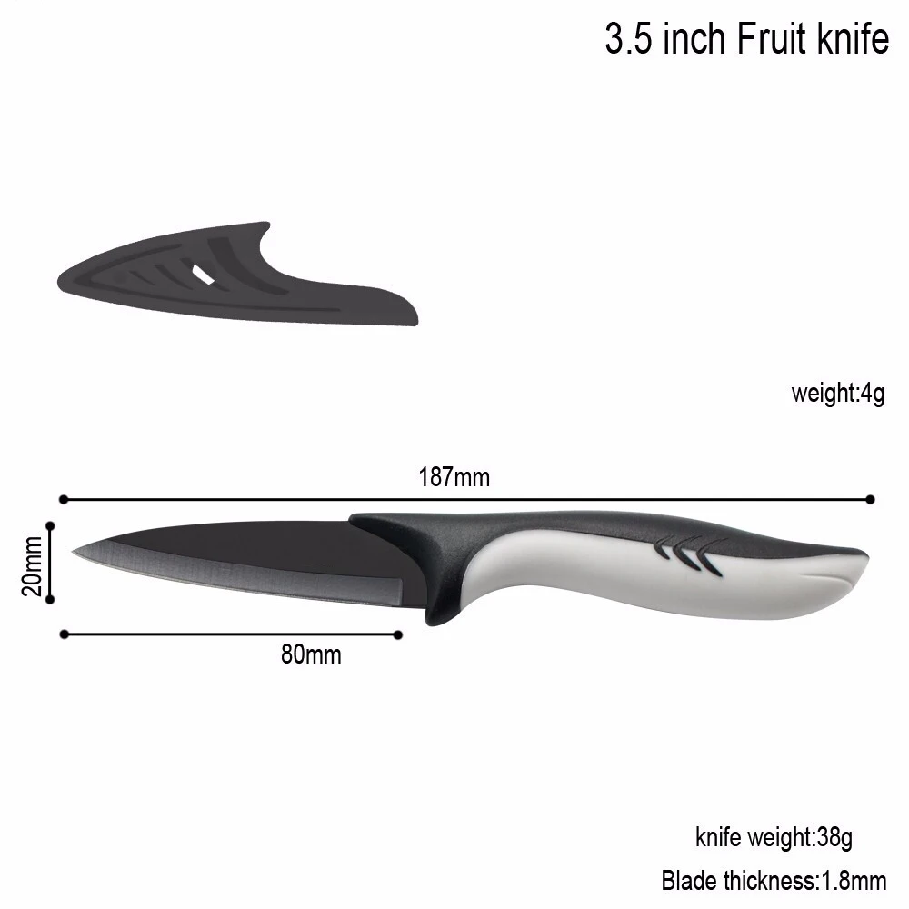 3.5 Inch Paring COOBNESS кухонные ножи, инструмент Santoku, нож шеф-повара, нож для очистки овощей, нож для нарезки хлеба, черное лезвие, нож из нержавеющей стали, для дома - Цвет: 3.5 Inch Paring