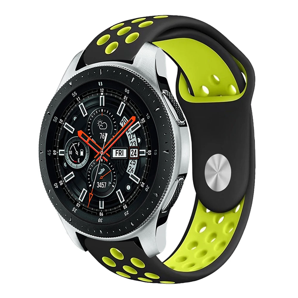 Спортивный силиконовый ремешок для Samsung Galaxy Watch 46 мм сменный S3 Frontier классический
