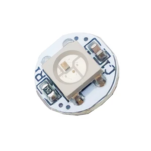 White 100~ 1000 шт. WS2812B WS2812 светодиодный чип PCB радиатор DC 5 В 5050 RGB WS2811 IC встроенный - Испускаемый цвет: White