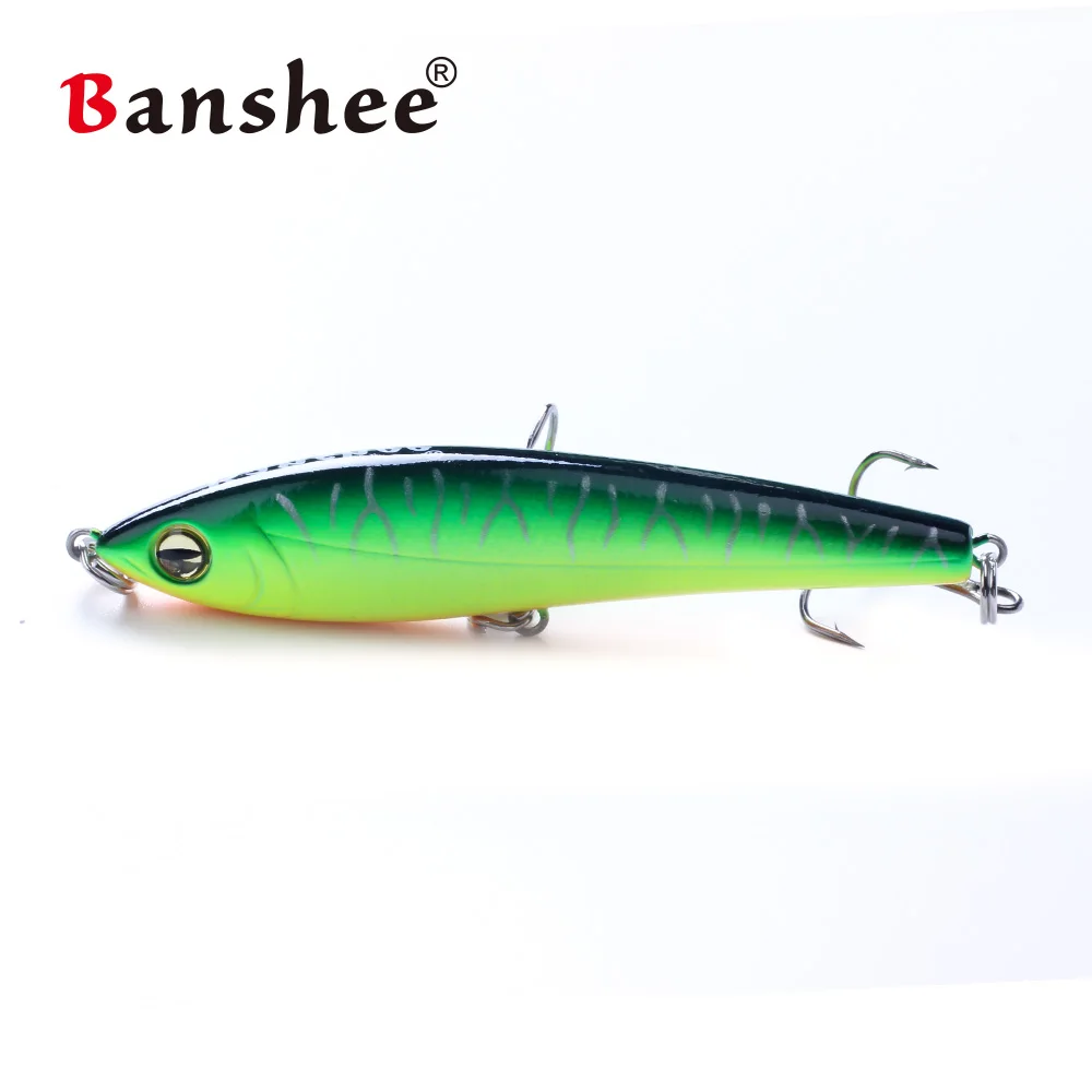 Banshee 75mm 11.5g Bullet PEN75S Sinking Pencil Stickbait Vibration Fishing lure Hard Bait sound wobbler jerkbaits Minnow | Спорт и