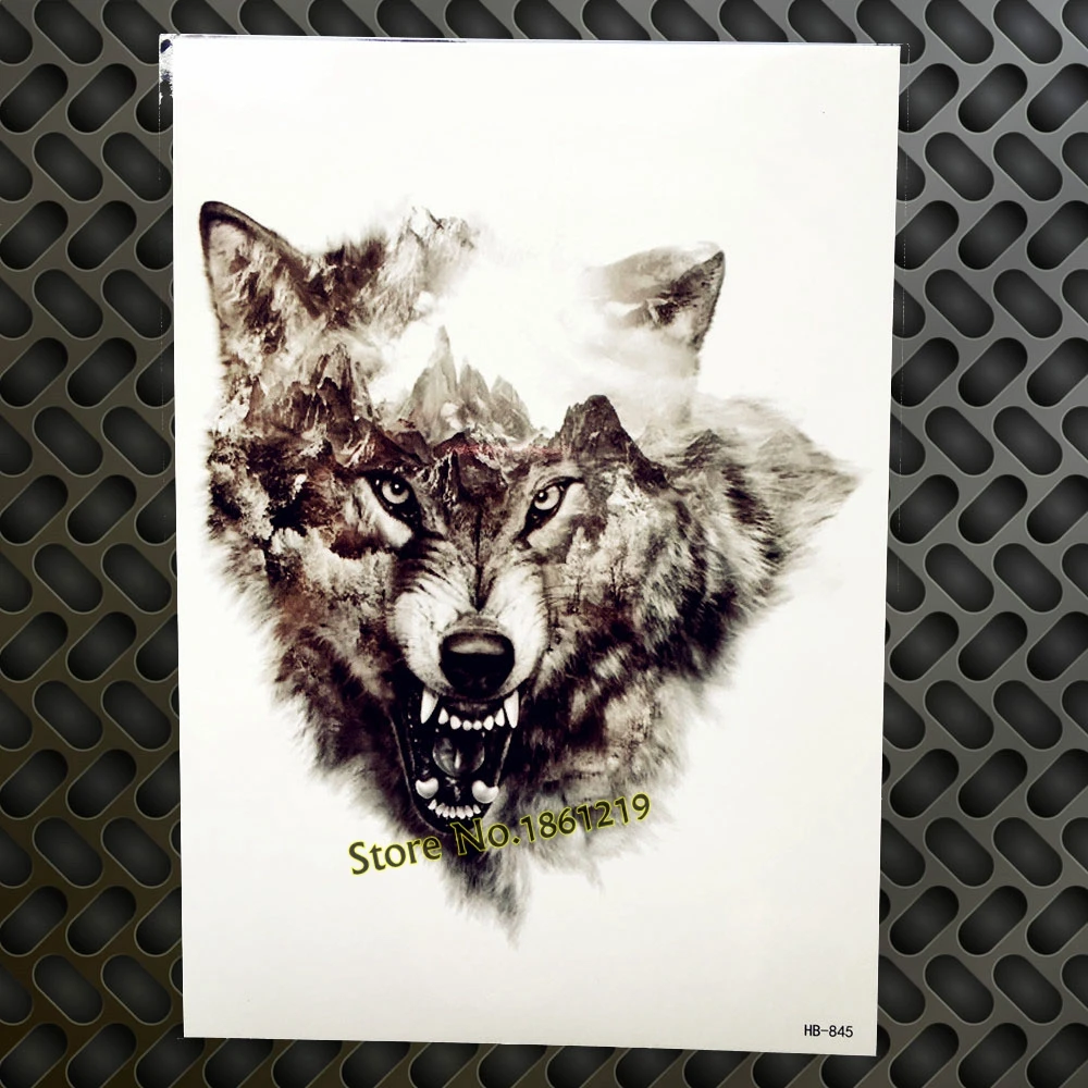 Хит металлические временные тату с роботом для женщин и мужчин тотем большой