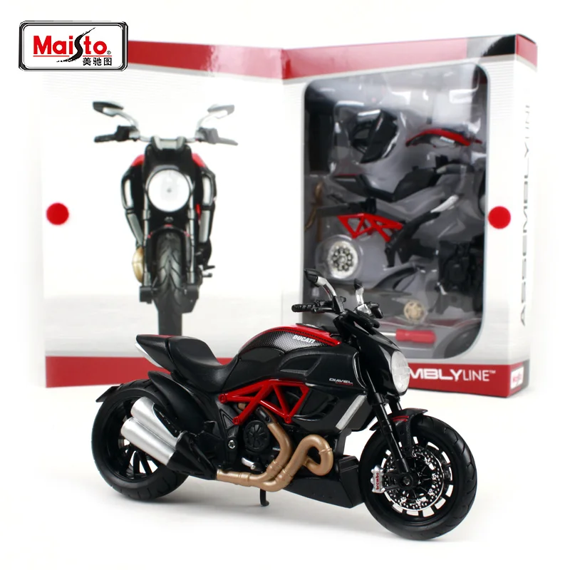 Набор моделей мотоциклов и велосипедов Maisto 1:12 Ducati 420el из углеродного волокна