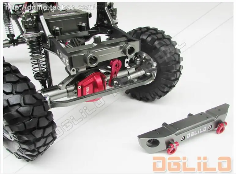 Осевой SCX10 шасси 1/10 RC Рок Гусеничный обновленный комплект шасси CNC алюминиевая и углеродная рама