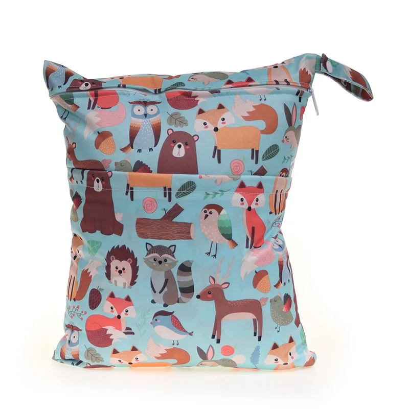 [CHOOEC] New Wet Bag Washable Reusable Cloth diaper Nappies Bags Waterproof Swim Sport Travel Carry bag Big Size: 30X36 cm - Цвет: 09