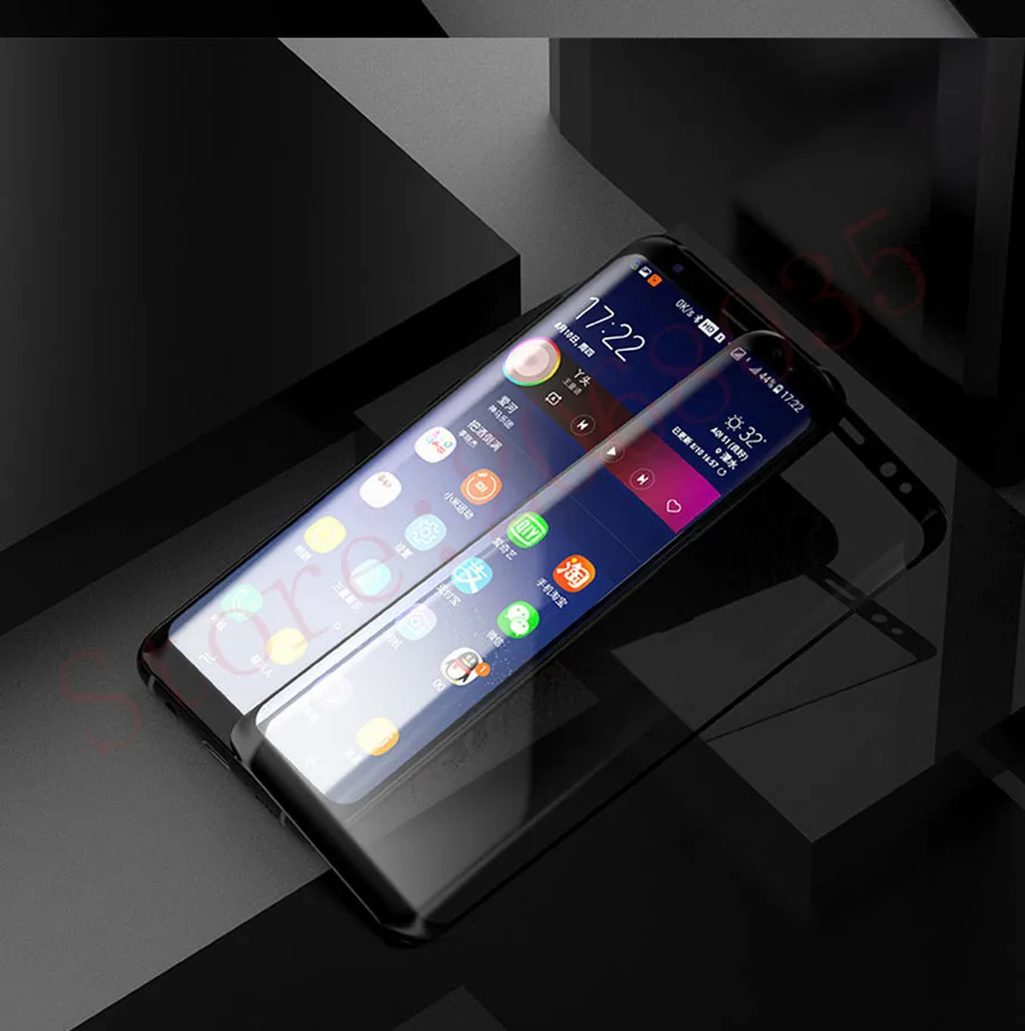 4D изогнутое Полностью закаленное стекло для samsung Galaxy S8 S9 Plus Защитная крышка для экрана взрывозащищенное стекло для samsung S8 Note 8