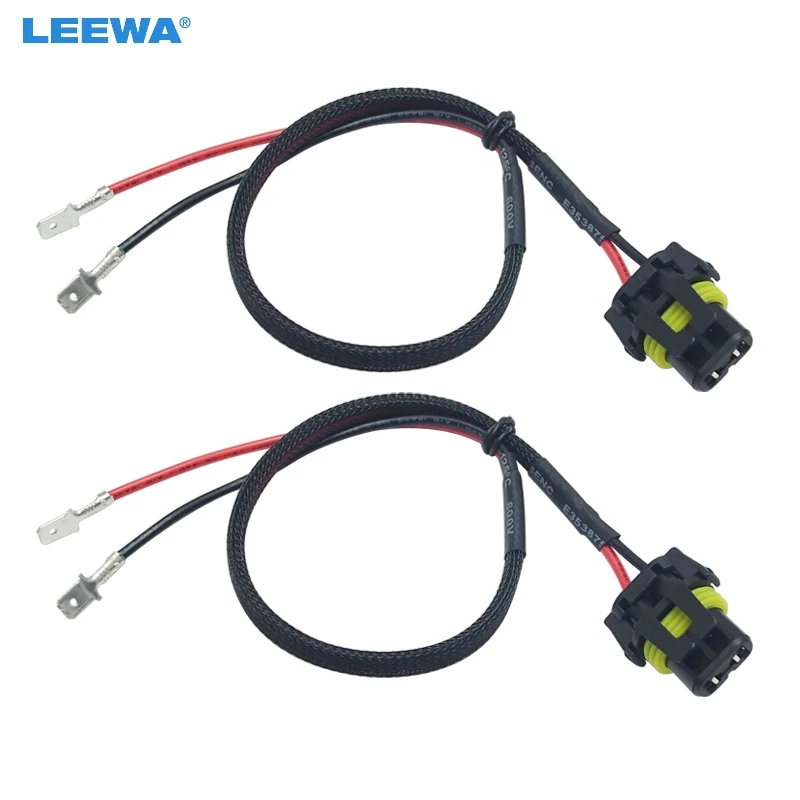 LEEWA 2 шт. 12 в 35 Вт 55 Авто HID конверсионный комплект ксеноновая лампа питания провод