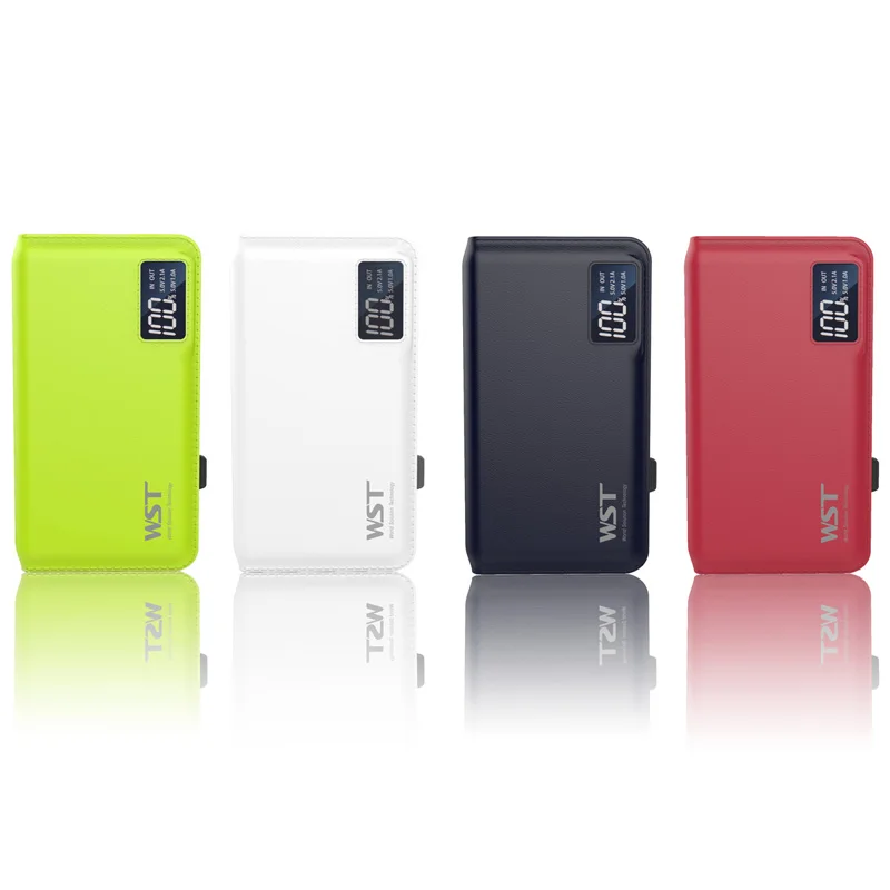 Внешний аккумулятор WST на 10000 мА · ч со светодиодным дисплеем|usb battery charger|wst power